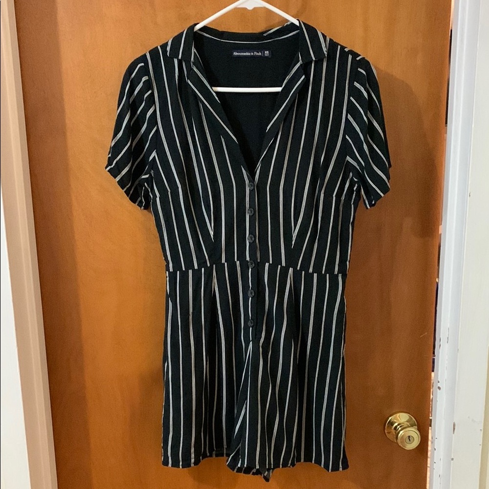 Abercrombie Short Sleeve Striped Romper
